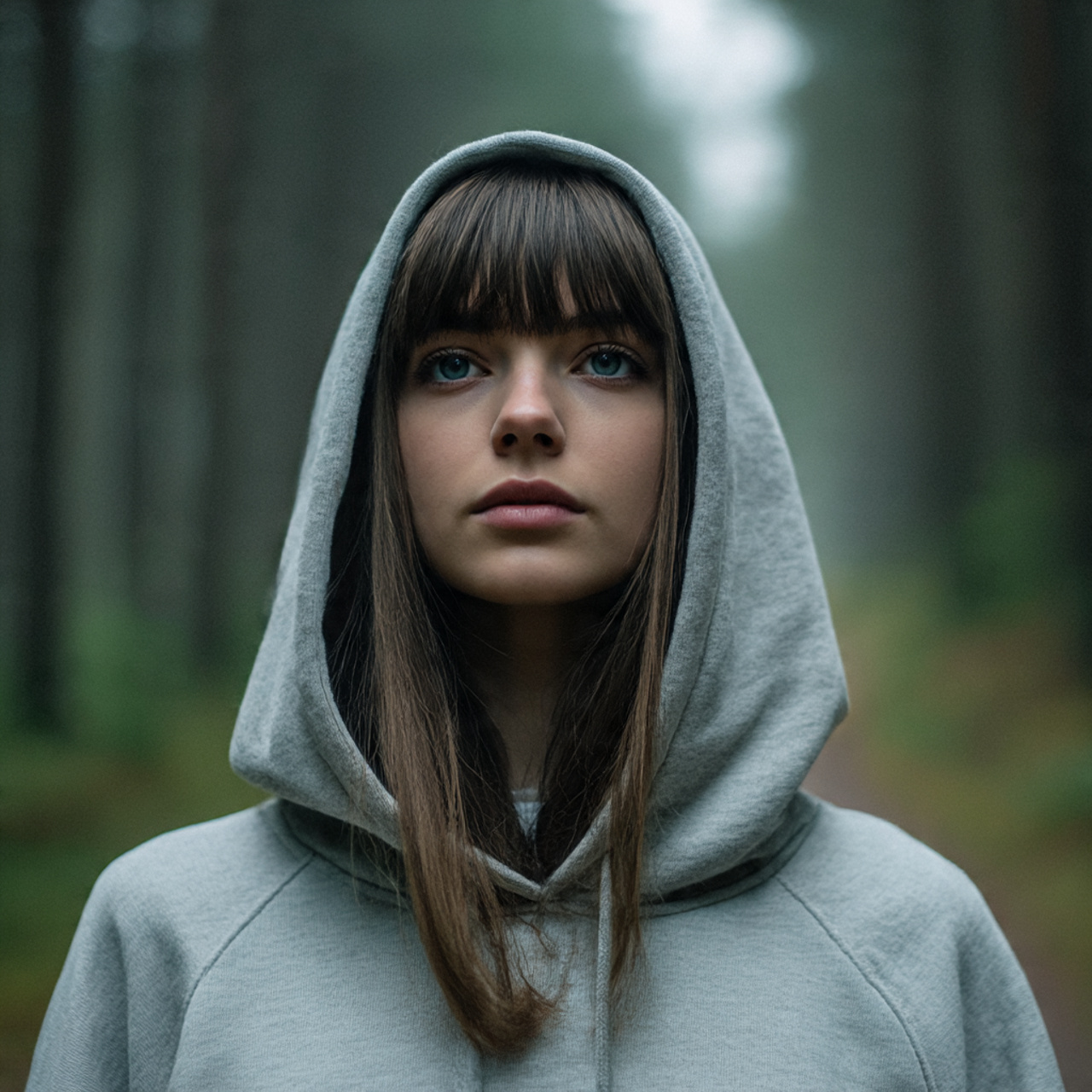 a realistic close up of a girl with