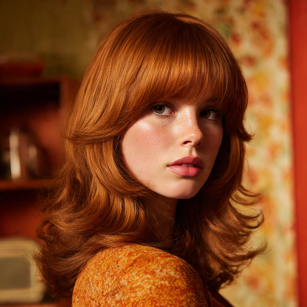 a realistic close up of a woman with 2