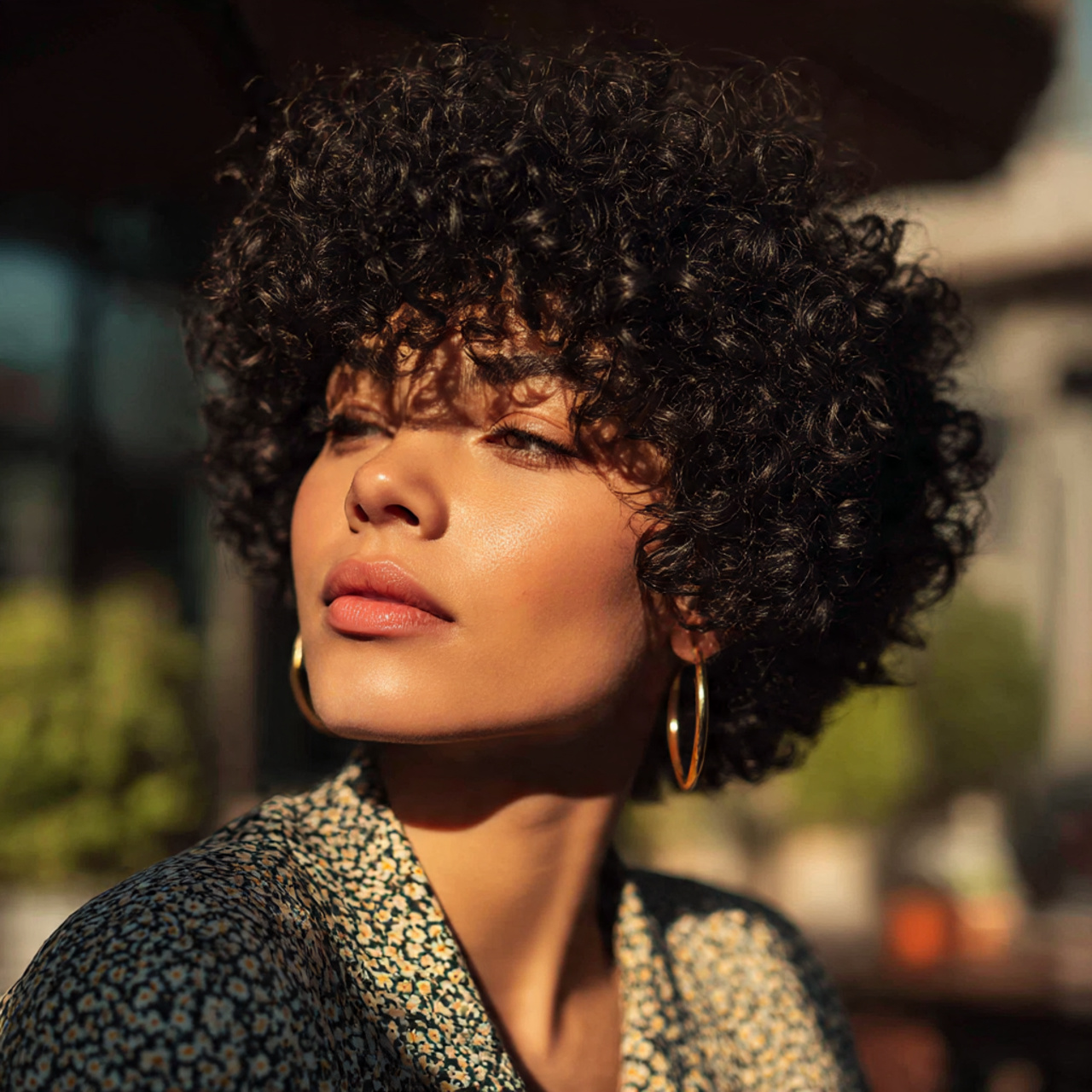 a realistic close up of a woman with