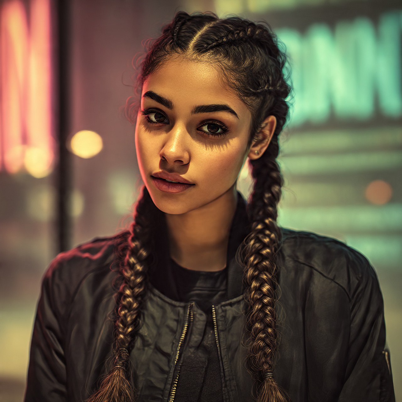 20 Baby Braids That Instantly Elevate Your Look 19 a realistic close up portrait of a latina