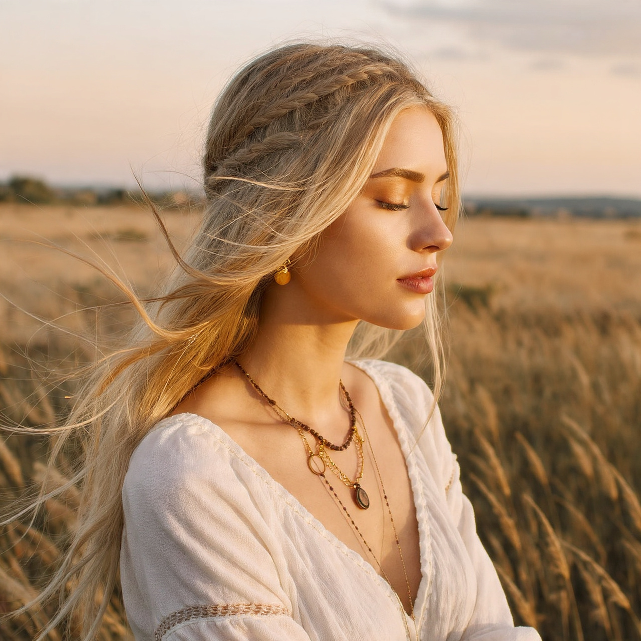 20 Baby Braids That Instantly Elevate Your Look 2 a realistic image of a bohemian style woman