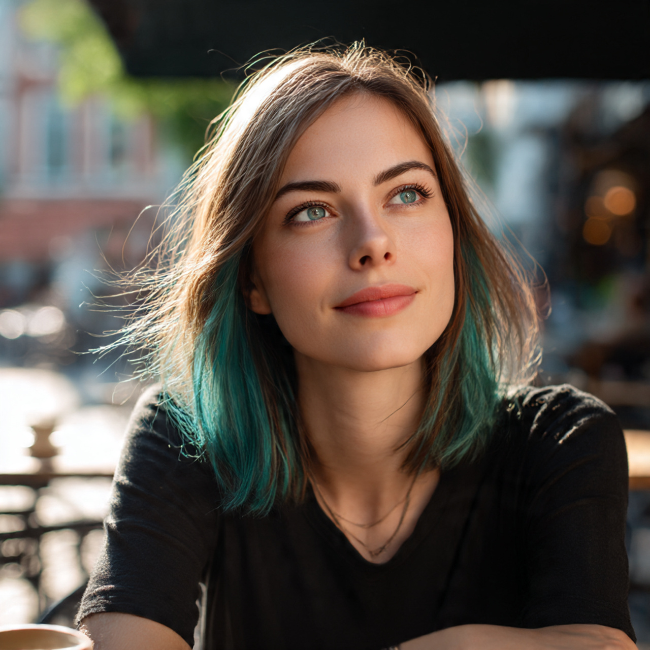 a realistic image of a caucasian woman 1