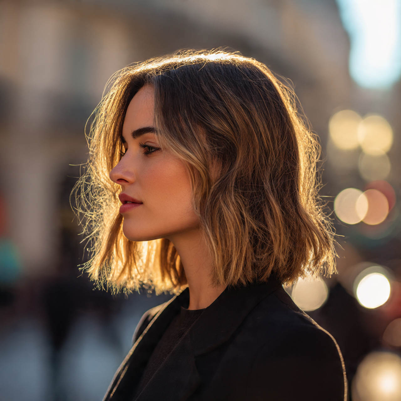 a realistic image of a woman with 5