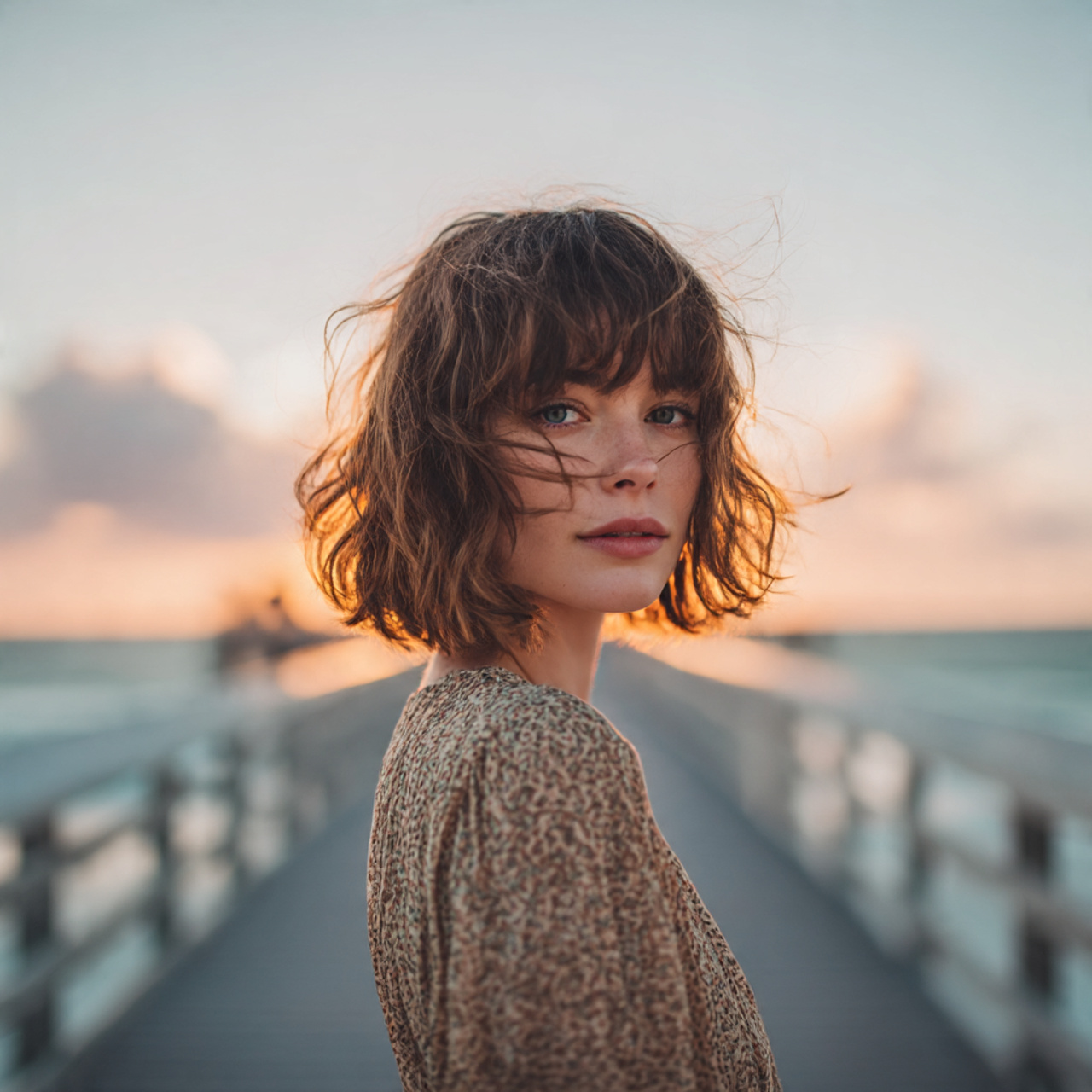 a realistic image of a woman with