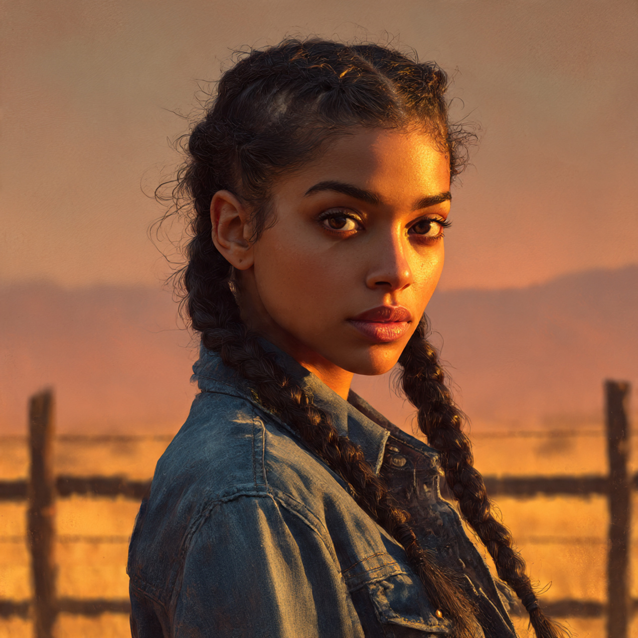 27 Modern Cowgirl Hairstyles Ideas for an Inspiring Western Vibe 21 a realistic portrait of a confident cowgirl