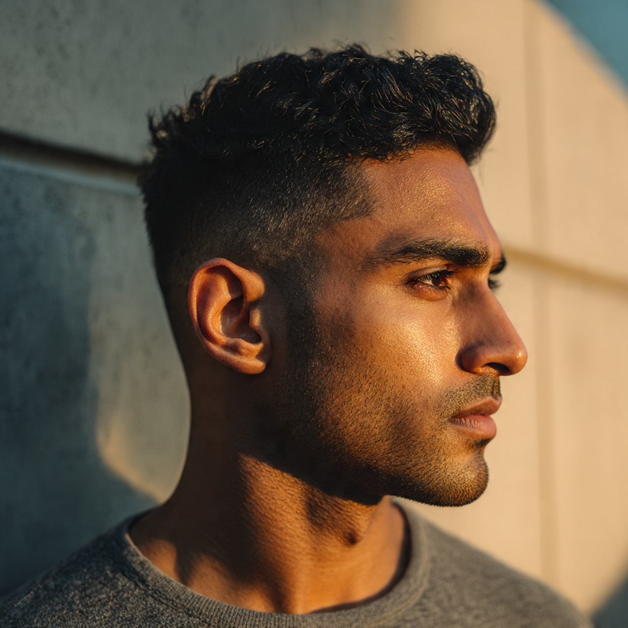 20 Modern Wolf Cut Men Ideas to Upgrade Your Style 6 a realistic portrait of a handsome south