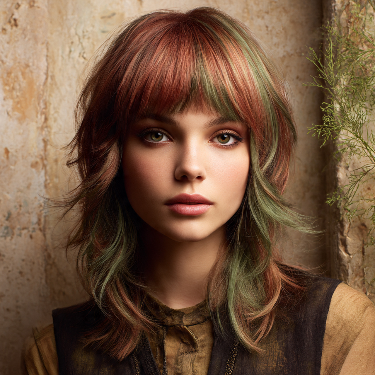 a realistic portrait of a model with 2