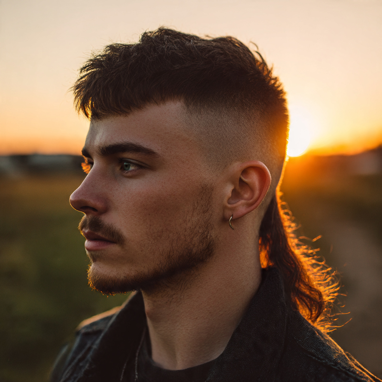 a realistic portrait of a stylish man