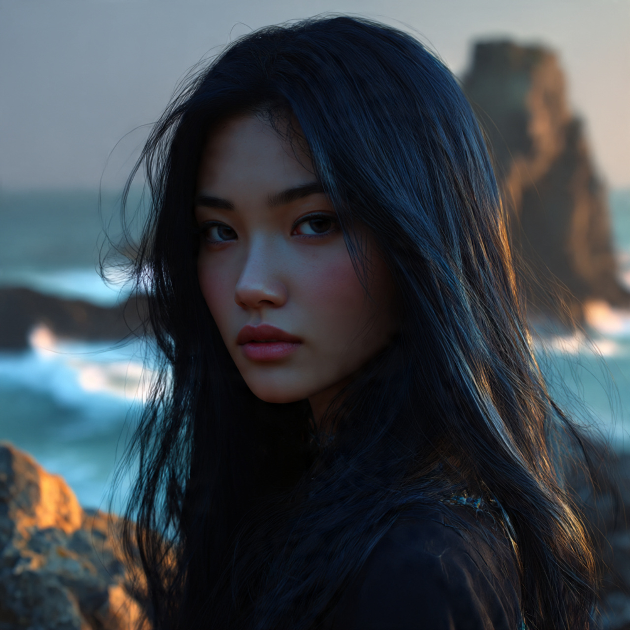 27 Powerful Witchy Haircut Ideas to Transform Your Style 22 a realistic portrait of a woman with 1 3