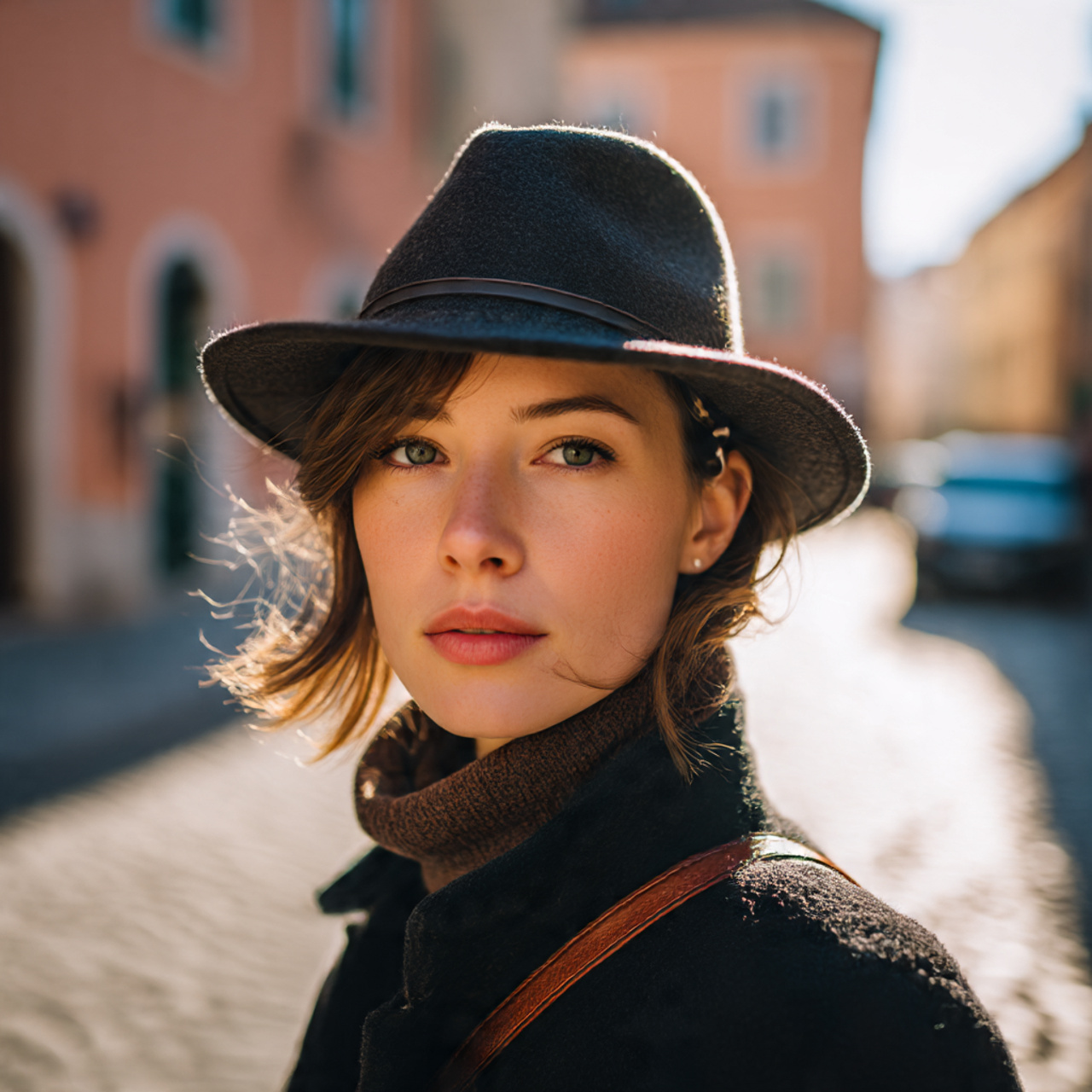 a realistic portrait of a woman with 16