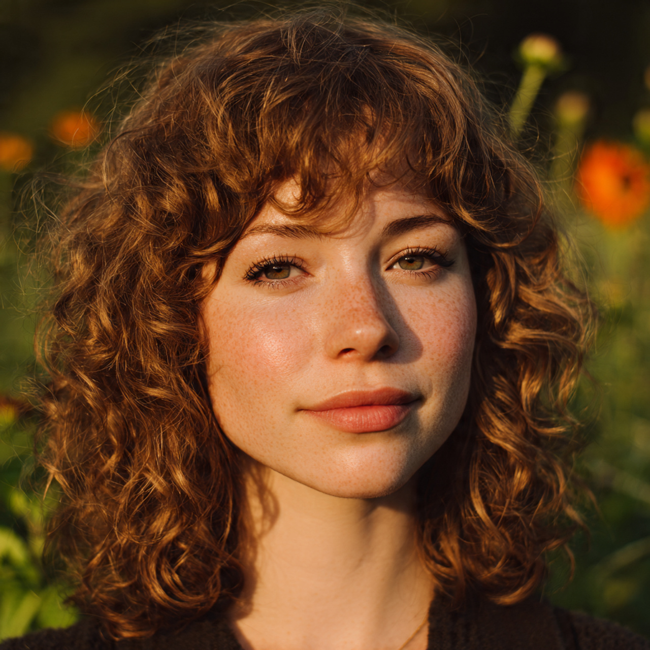 a realistic portrait of a woman with 20