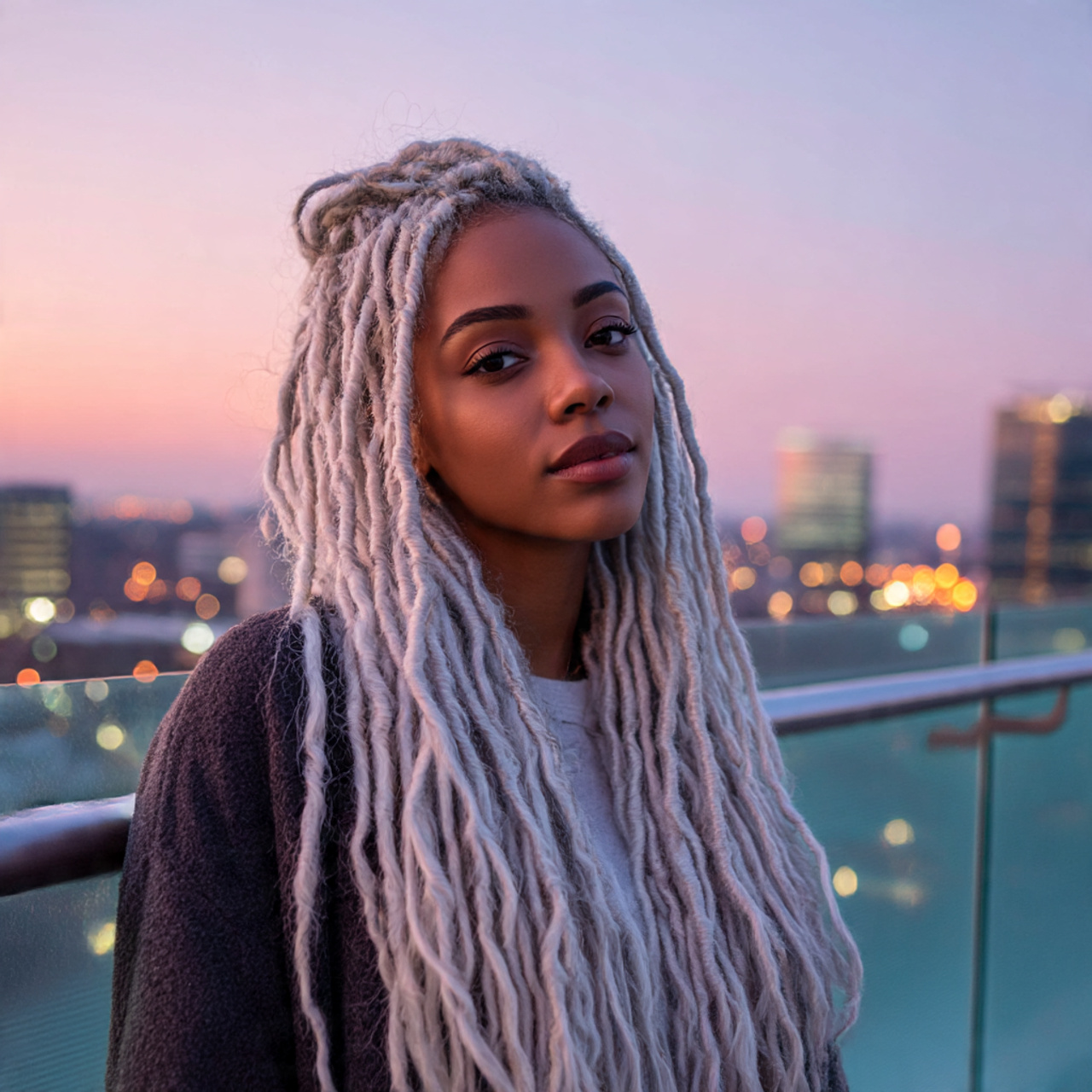 a realistic portrait of a young black