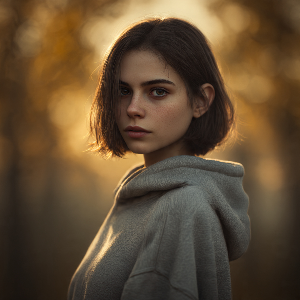 a realistic portrait of a young woman 1 2