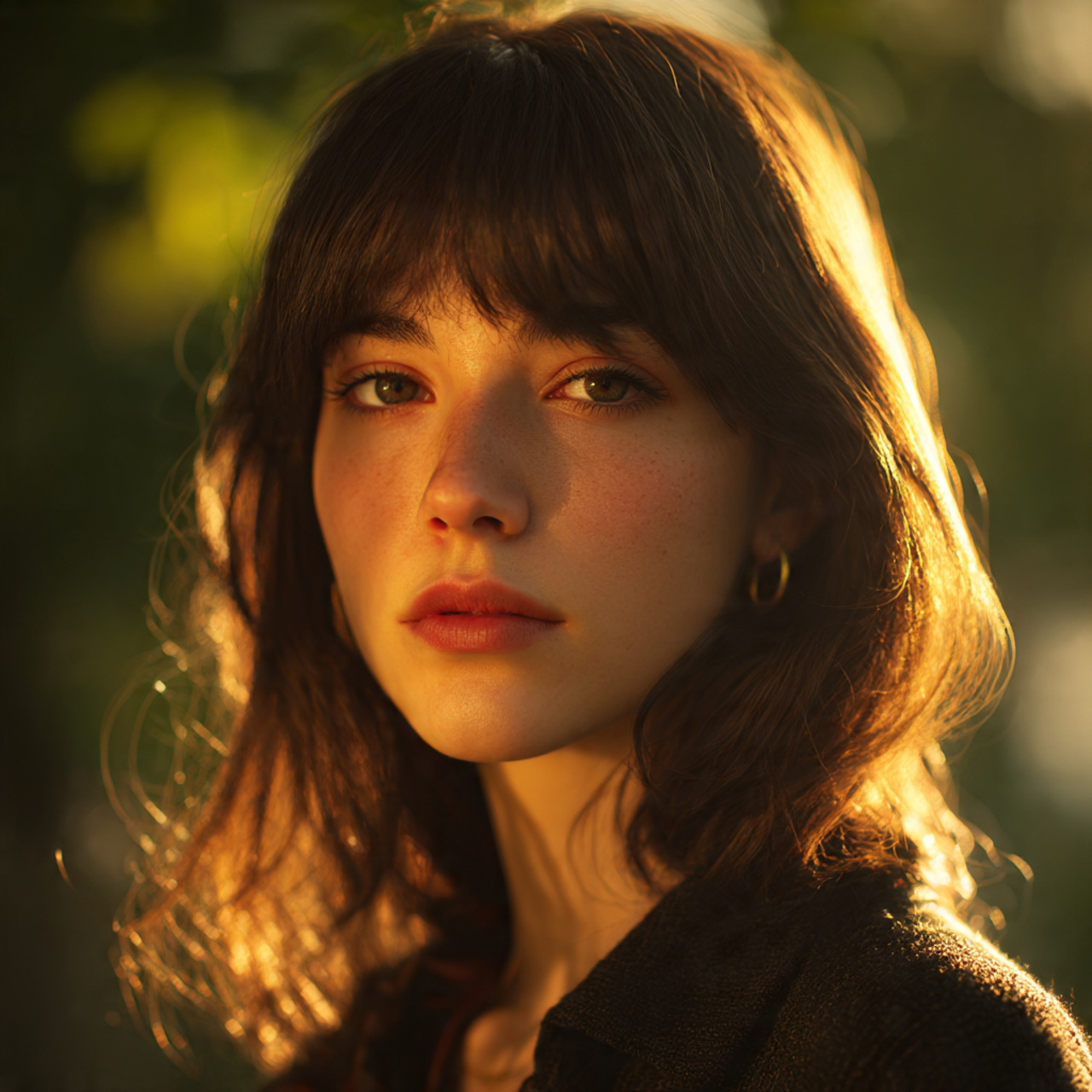 a realistic portrait of a young woman 5