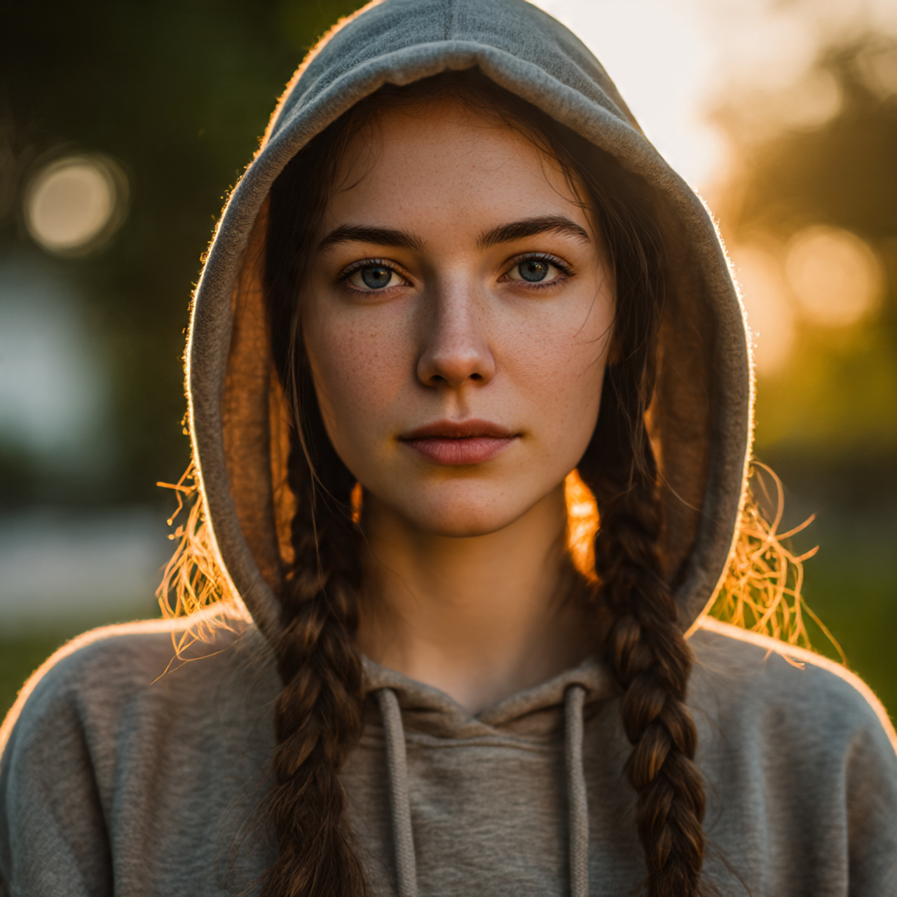 a realistic portrait of a young woman 6