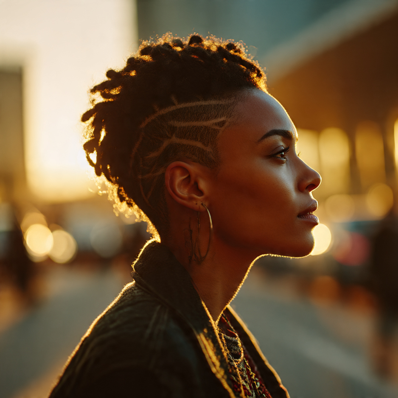 20 Trending Loc Styles Short Hair Ideas You’ll Love 12 a realistic side profile shot of a stylish