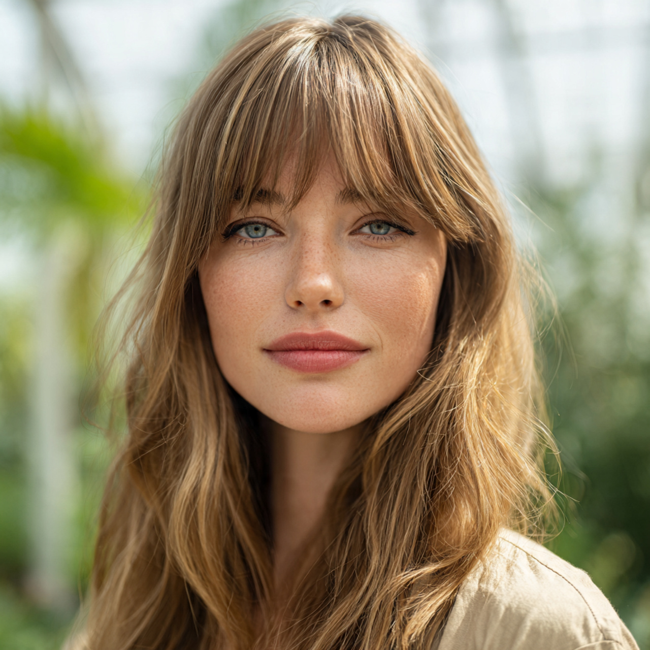 a realistic single portrait of a woman 1