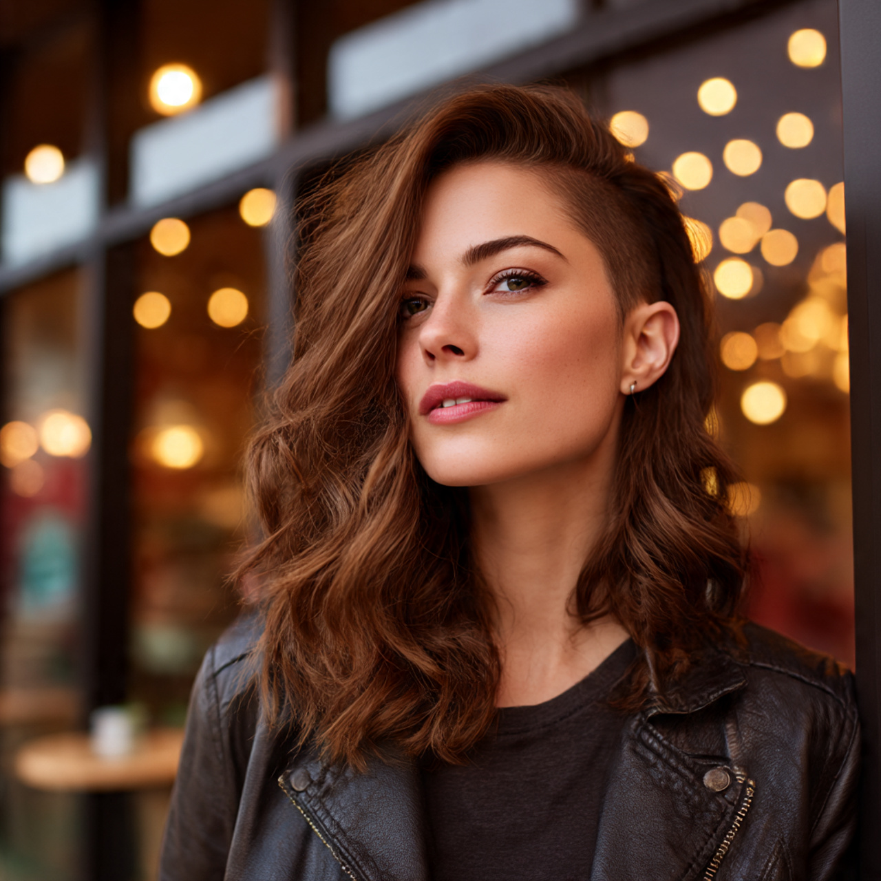 20 Stunning Side Shaved Hairstyles Ideas You’ll Love 18 a realistic street style photo of a woman