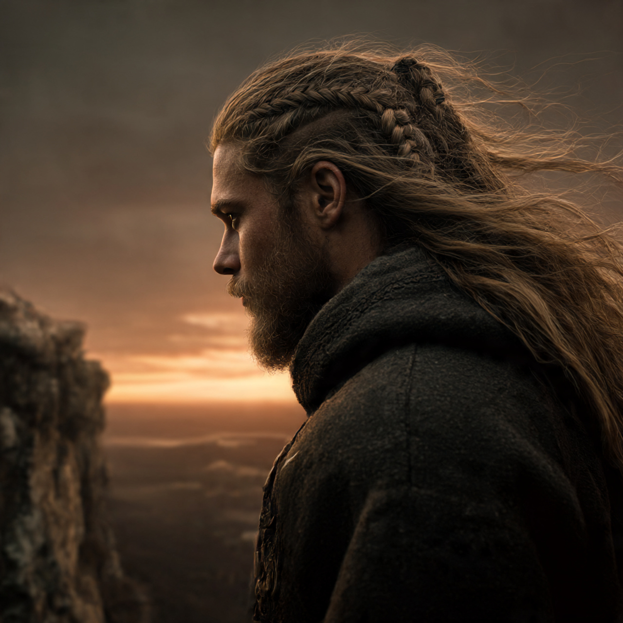 27 Best Long Hairstyles for Men Tips: Grow the Flow 1 a rugged man with viking braid long