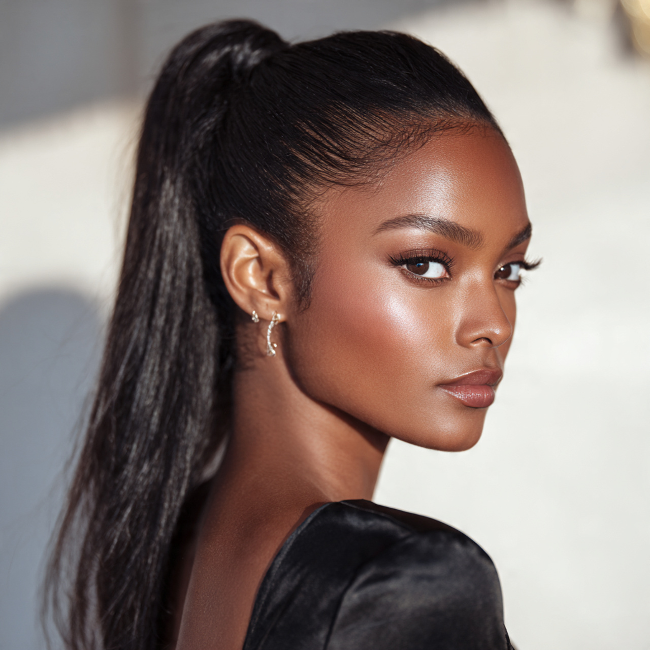 20 Trendy Prom Hairstyles to Shine on Your Big Night 3 a single portrait of a confident young