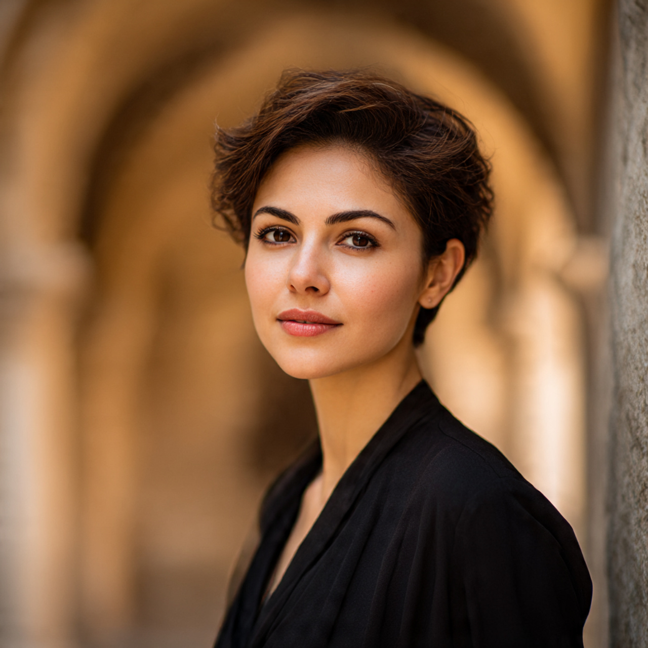 a single portrait of a woman showcasing