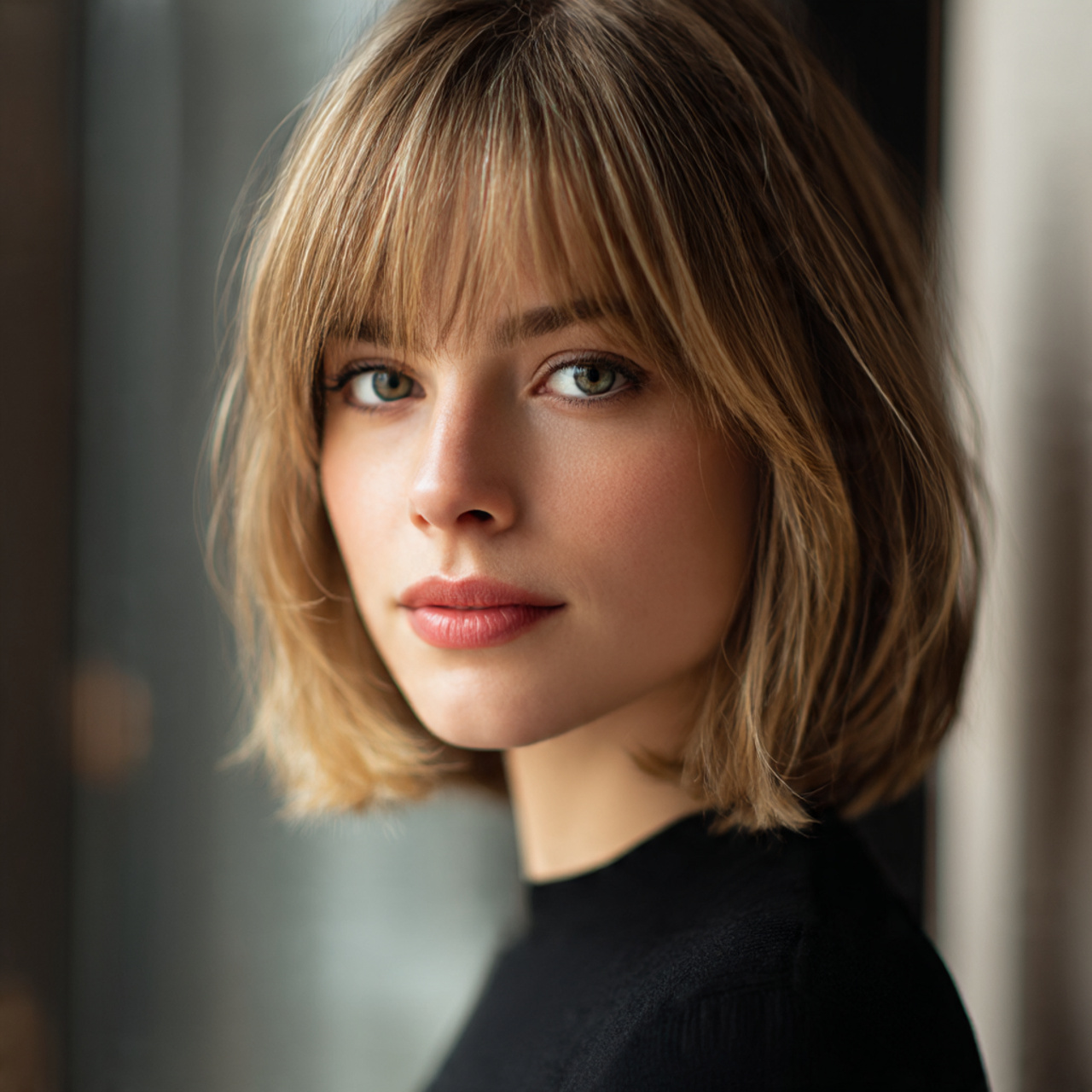 a single portrait of a woman with 3