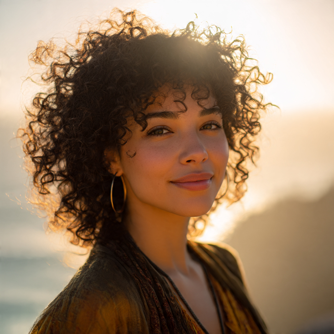 a single realistic portrait of a woman 1