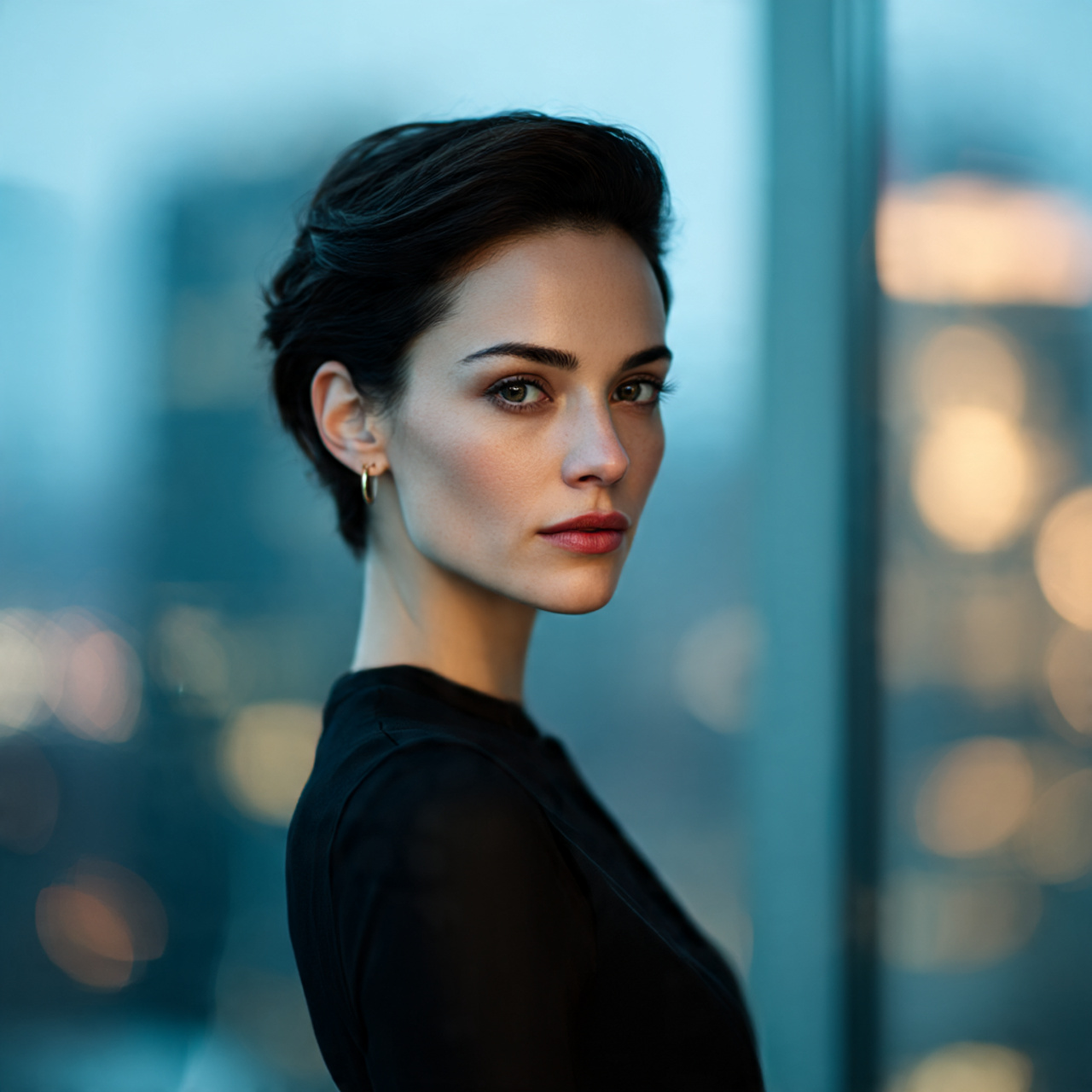 a single realistic portrait of a woman 4