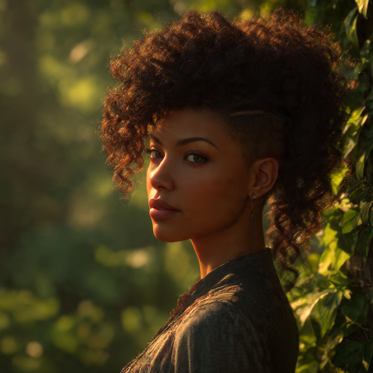 a single realistic portrait of a woman