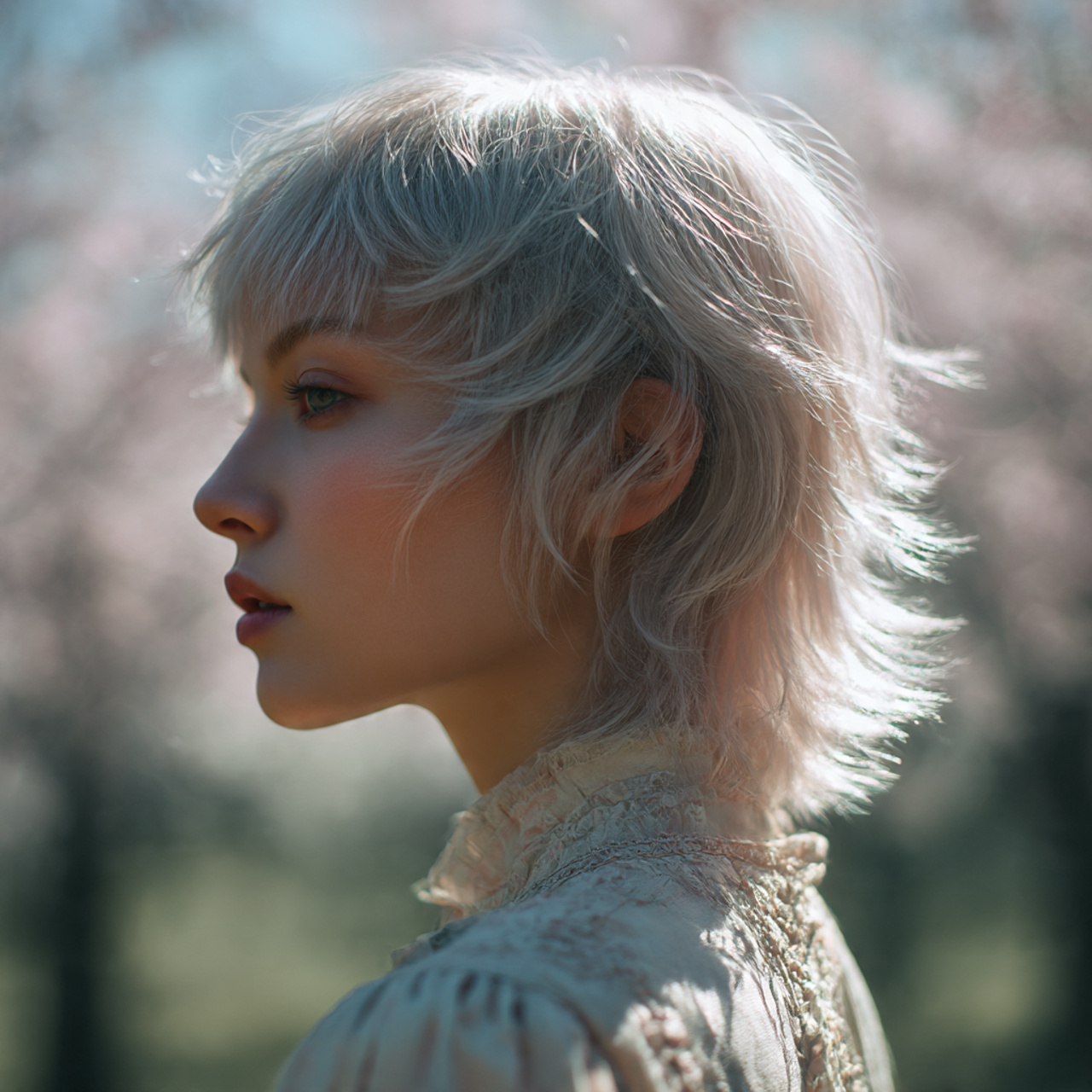 a soft airy mullet wolf cut women