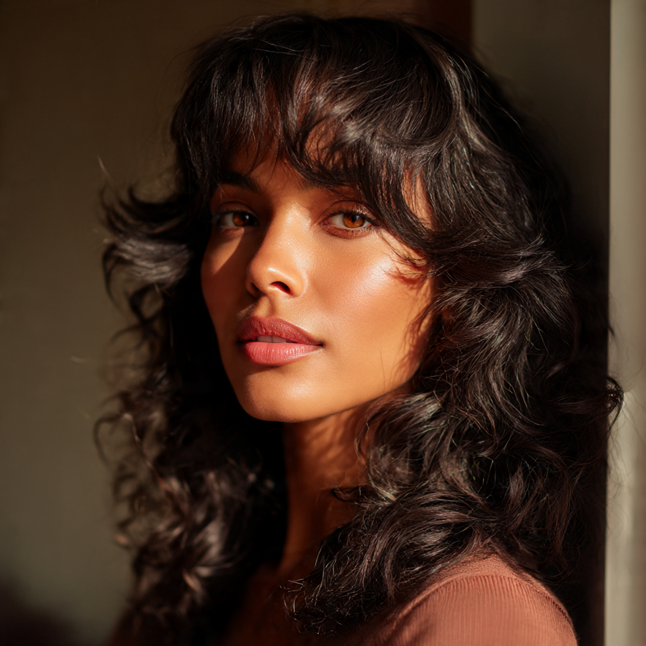 a soft realistic beauty portrait of a