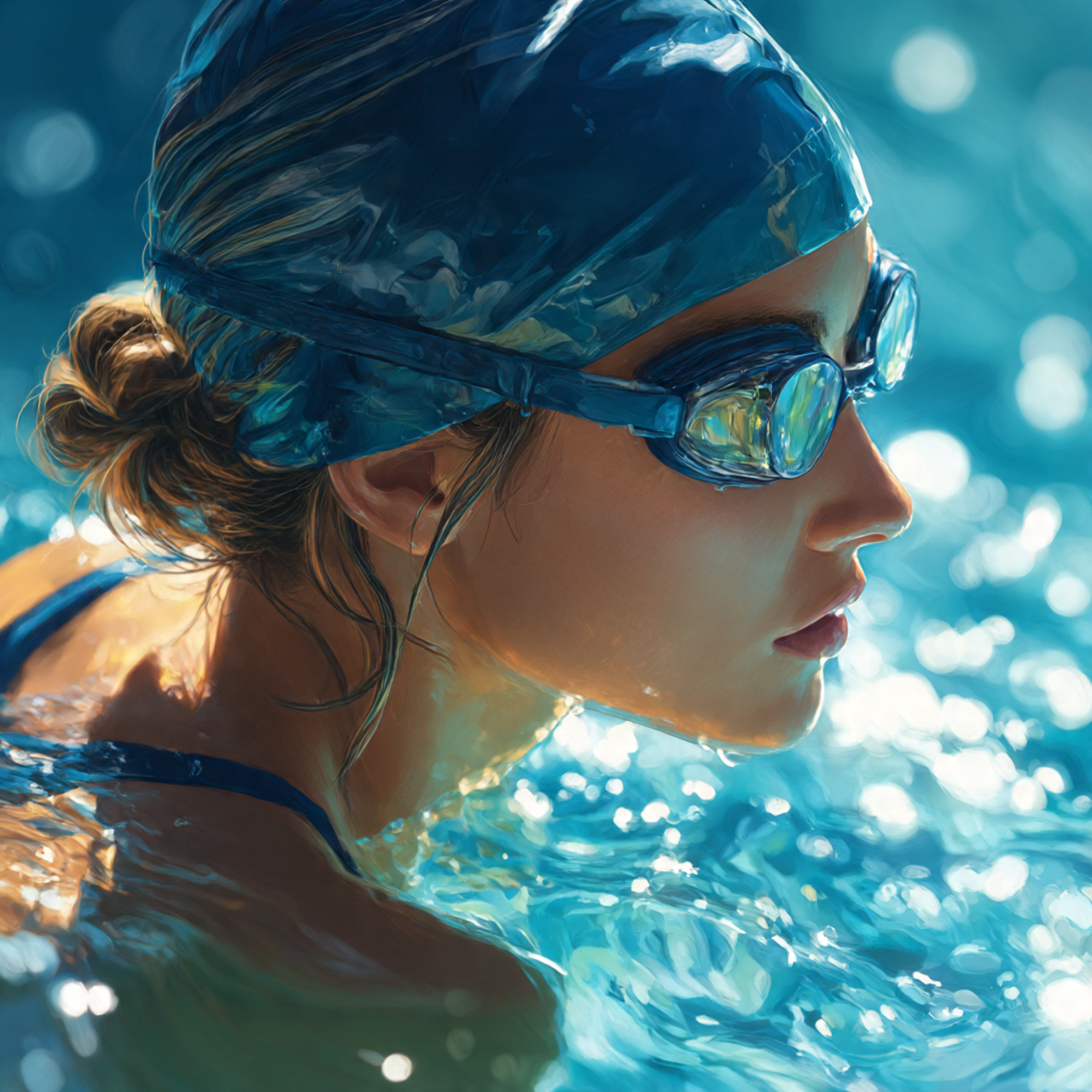 a sporty woman with streaky hair ideas