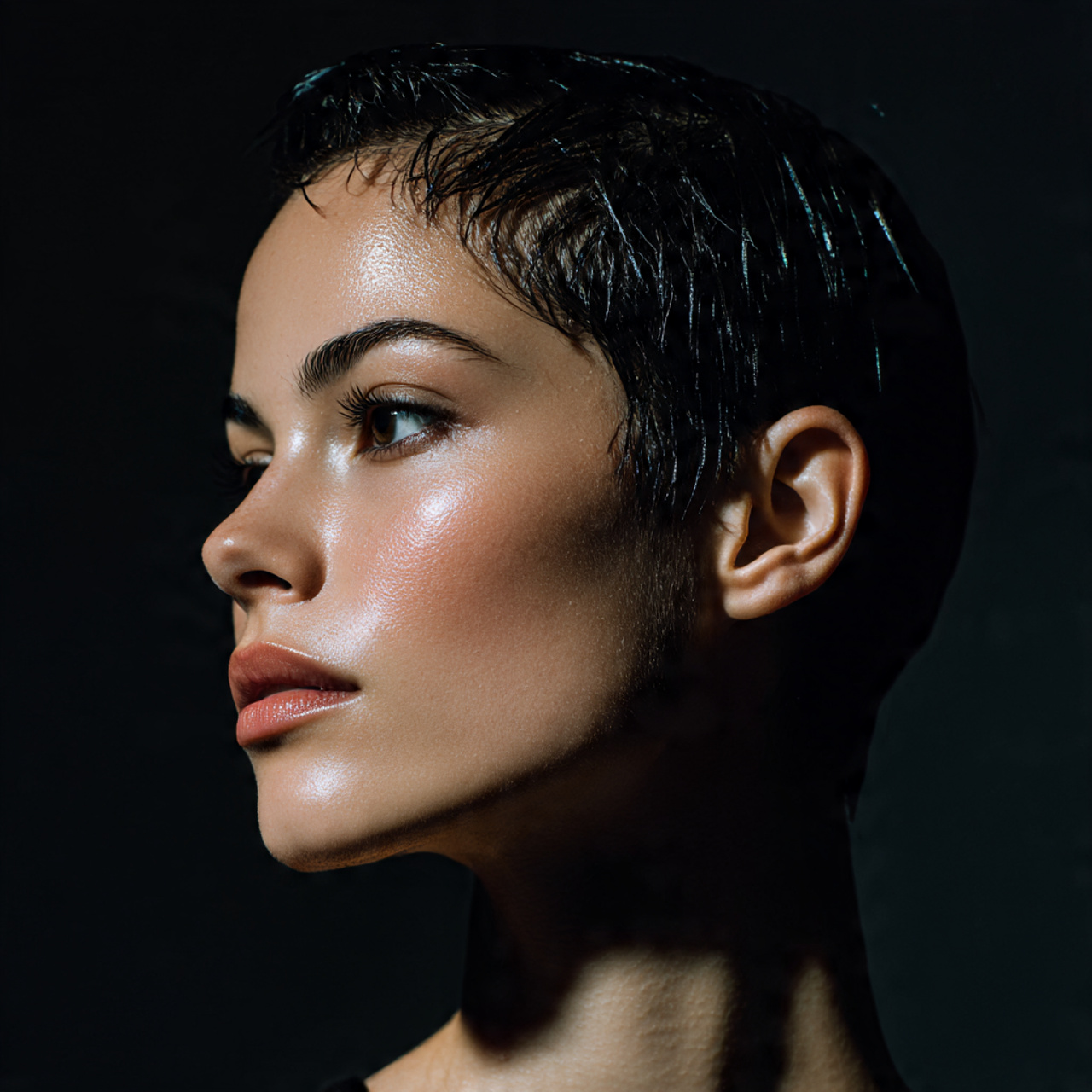 Bold & Chic: 20 Short Cropped Hairstyles Ideas 12 a striking model with a short cropped