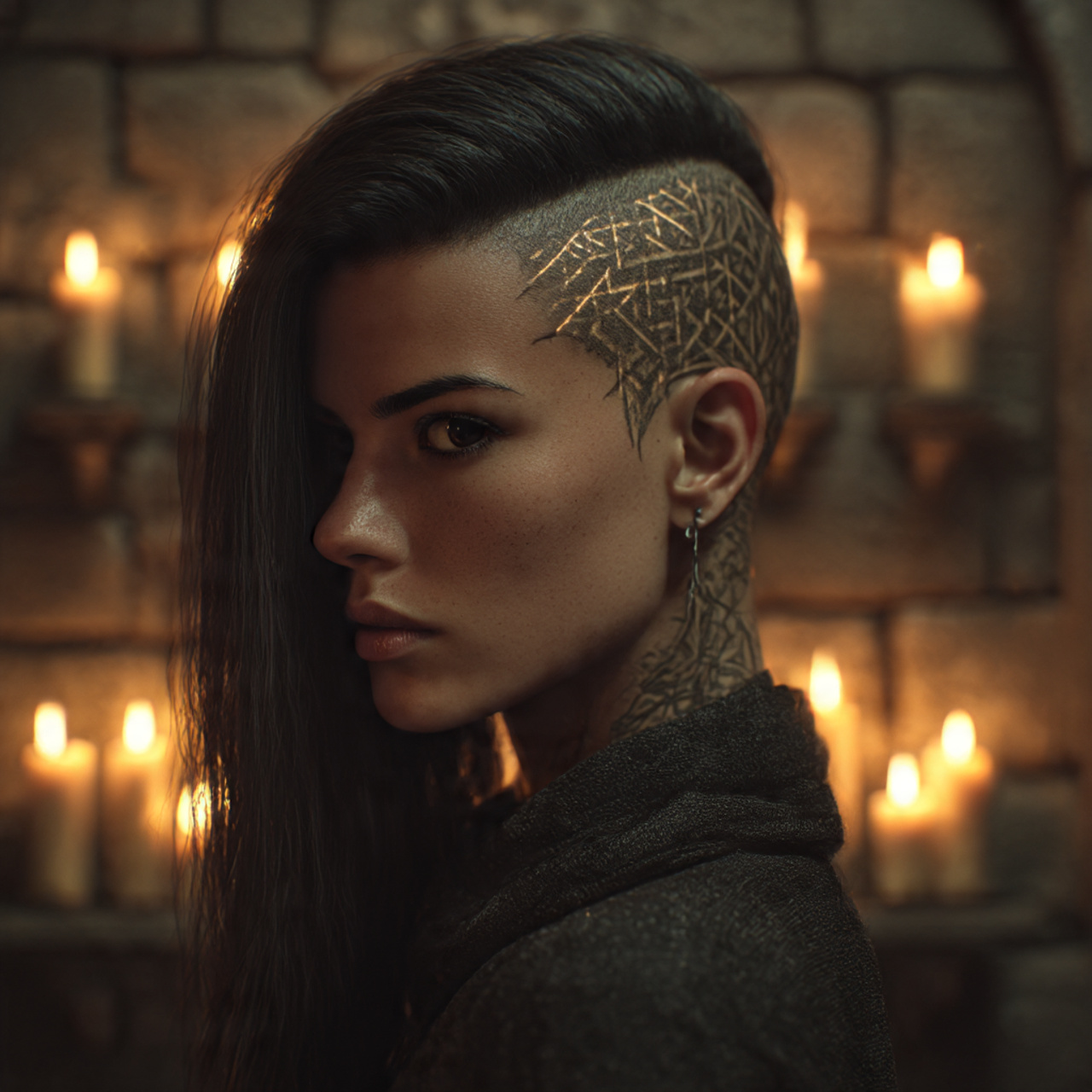 27 Powerful Witchy Haircut Ideas to Transform Your Style 12 a striking portrait of a woman with