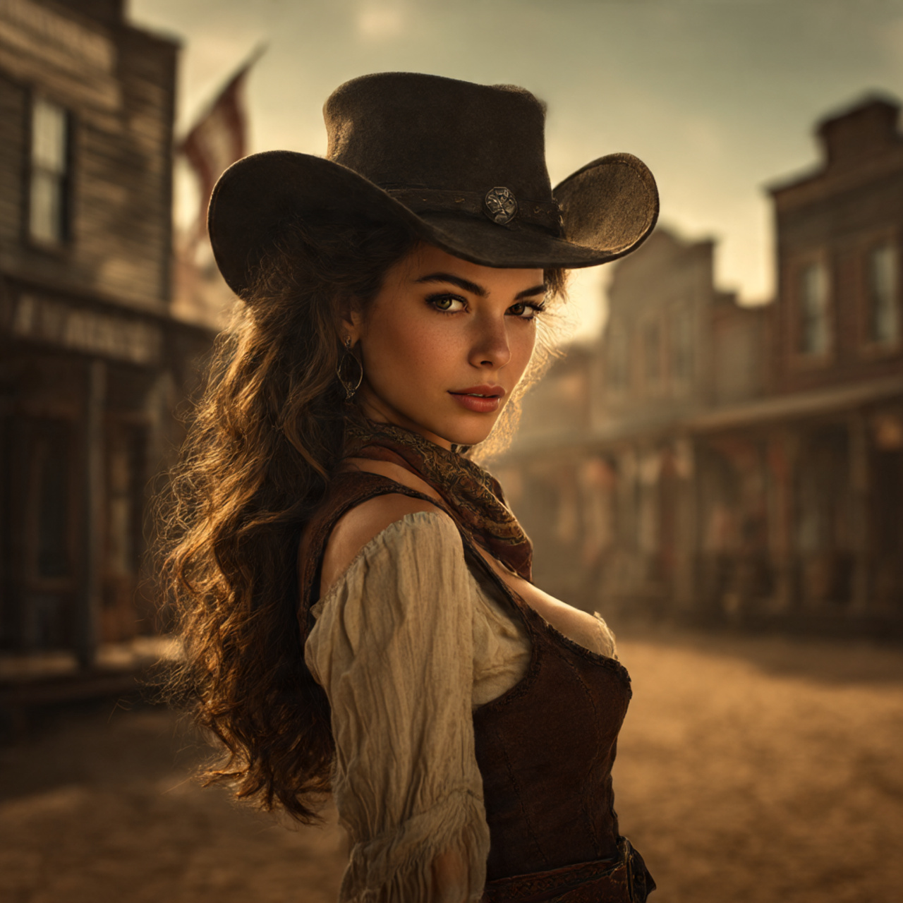 27 Modern Cowgirl Hairstyles Ideas for an Inspiring Western Vibe 13 a striking realistic shot of a confident
