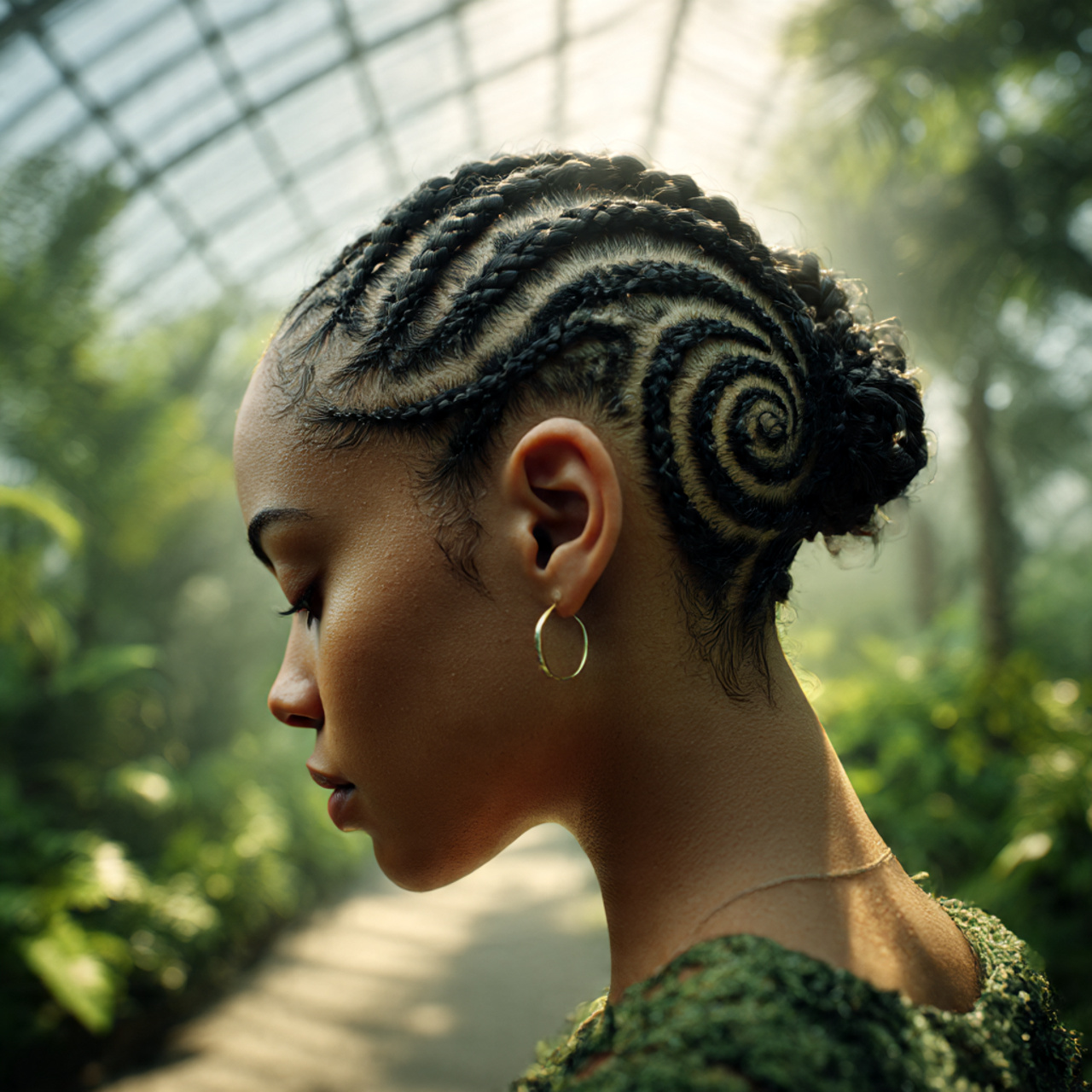 a stunning close up of a woman with