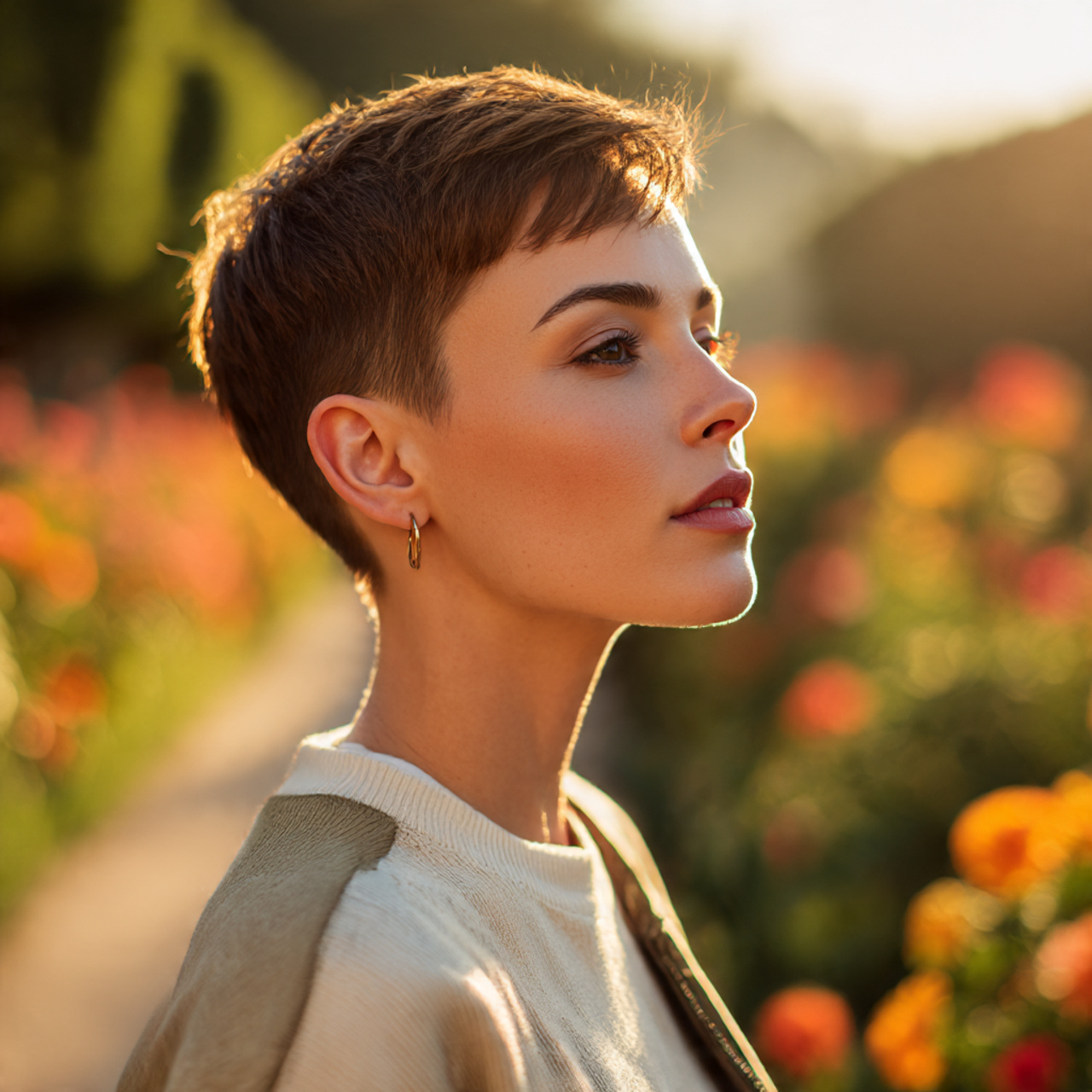 Bold & Chic: 20 Short Cropped Hairstyles Ideas 1 a stunning woman with a modern tapered