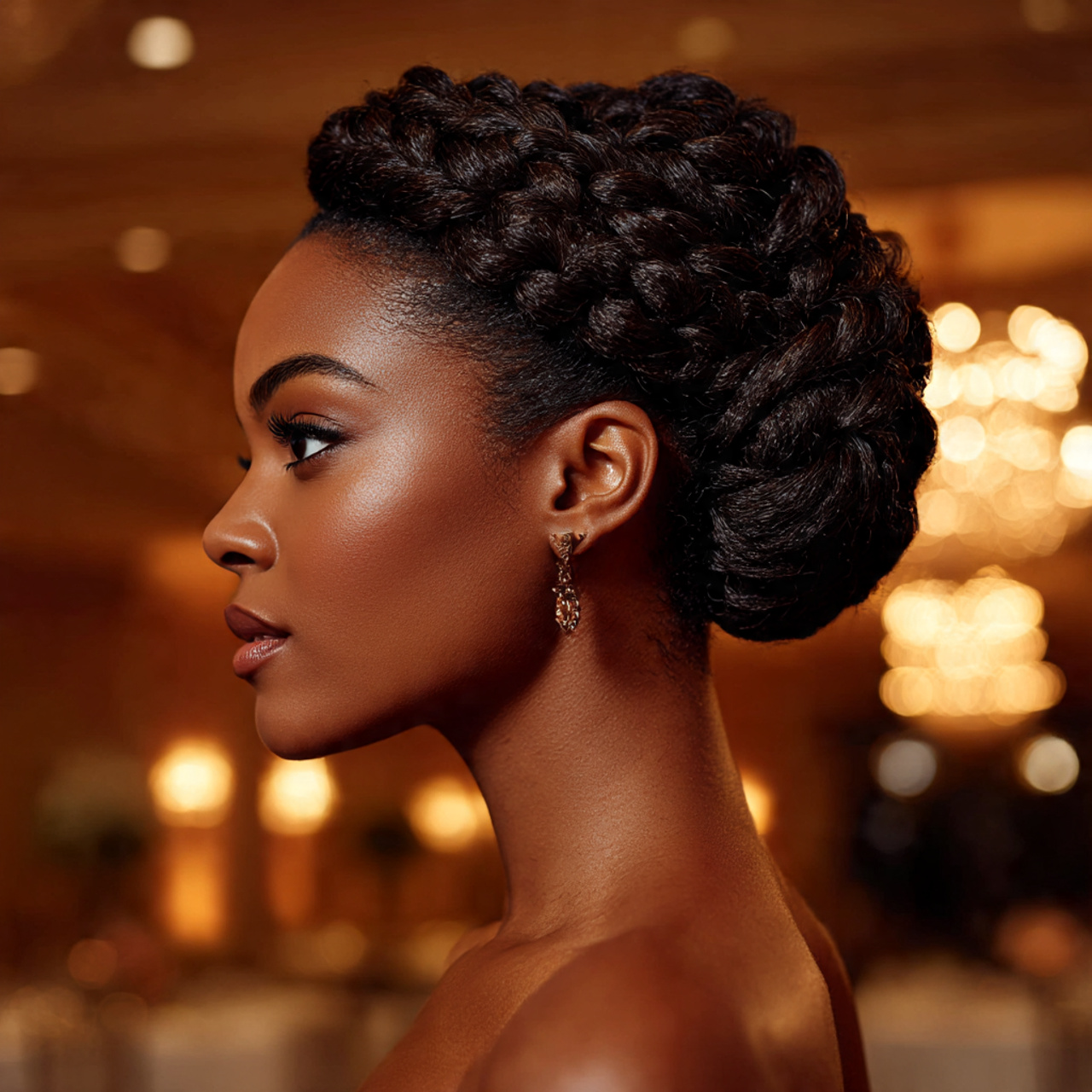 a stunningly realistic front and side angled portrait of