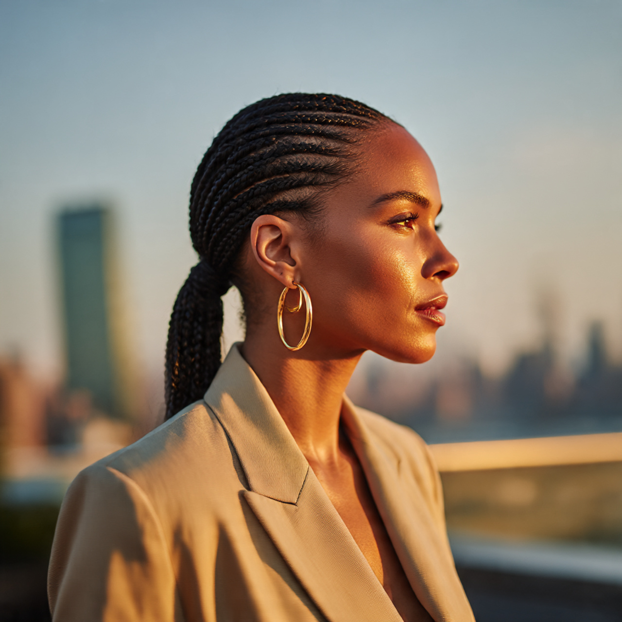 20 Baby Braids That Instantly Elevate Your Look 13 a stylish black woman with smooth glossy