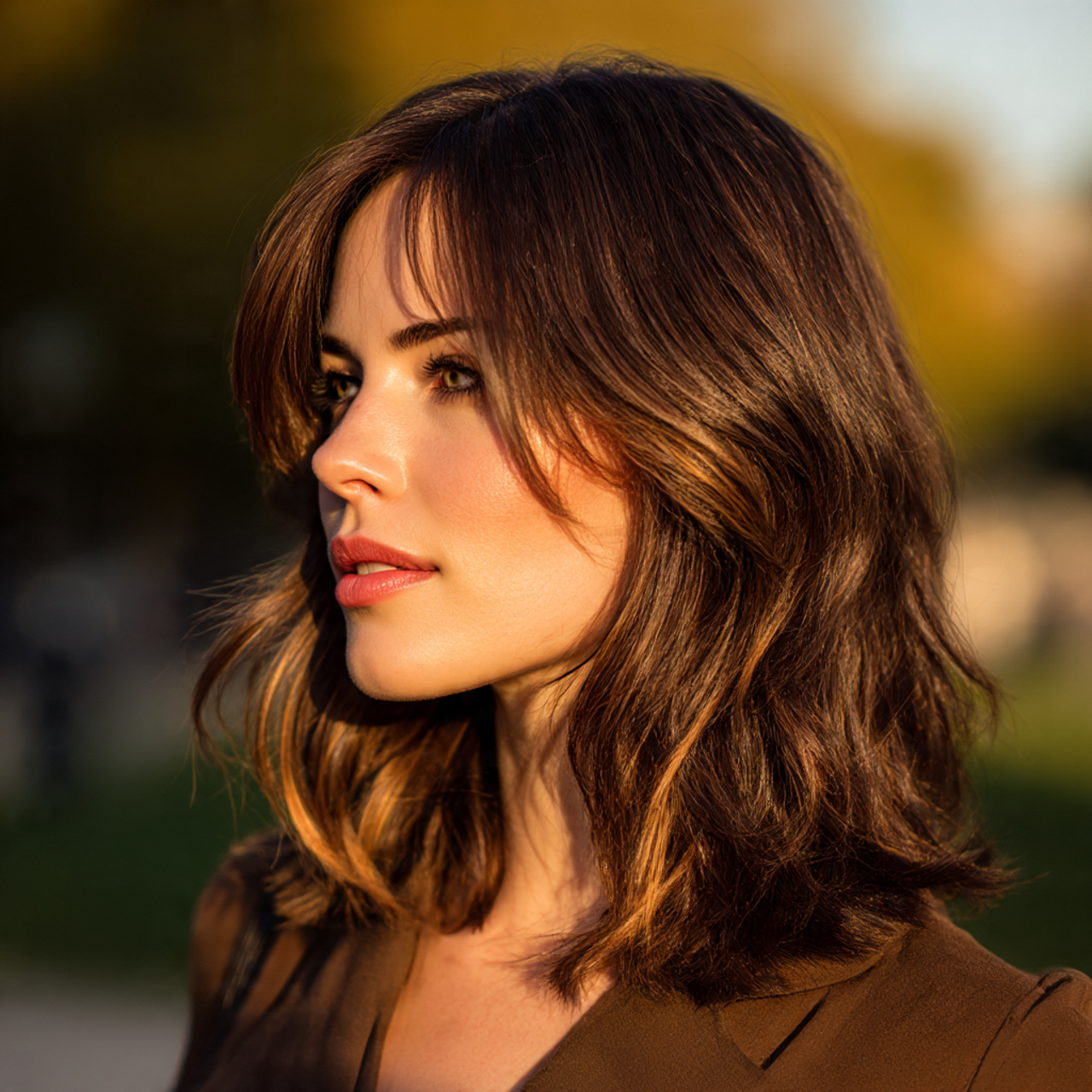 Hairstyles for Brunettes: Top 28 Luxurious Looks 1 a stylish brunette with rich brown hair