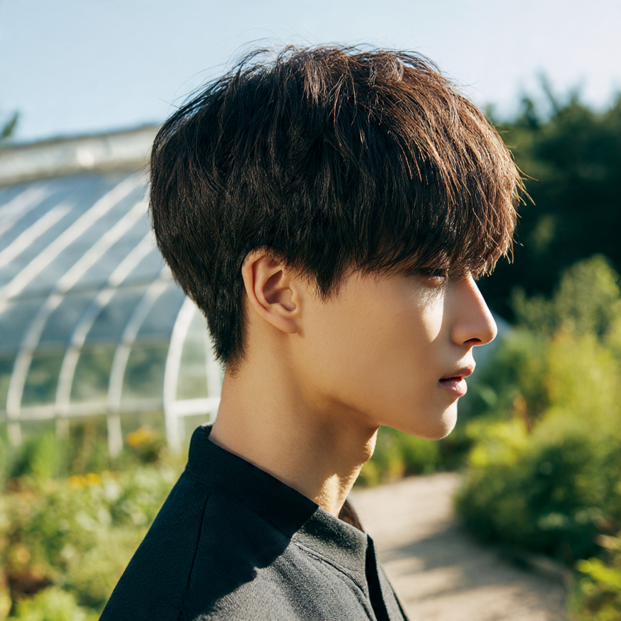 Trendy 30 Korean Hairstyles for Men Ideas to Elevate Your Style 8 a stylish korean man with a modern