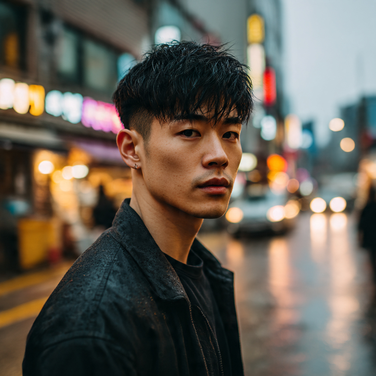 Trendy 30 Korean Hairstyles for Men Ideas to Elevate Your Style 2 a stylish korean man with a sharp