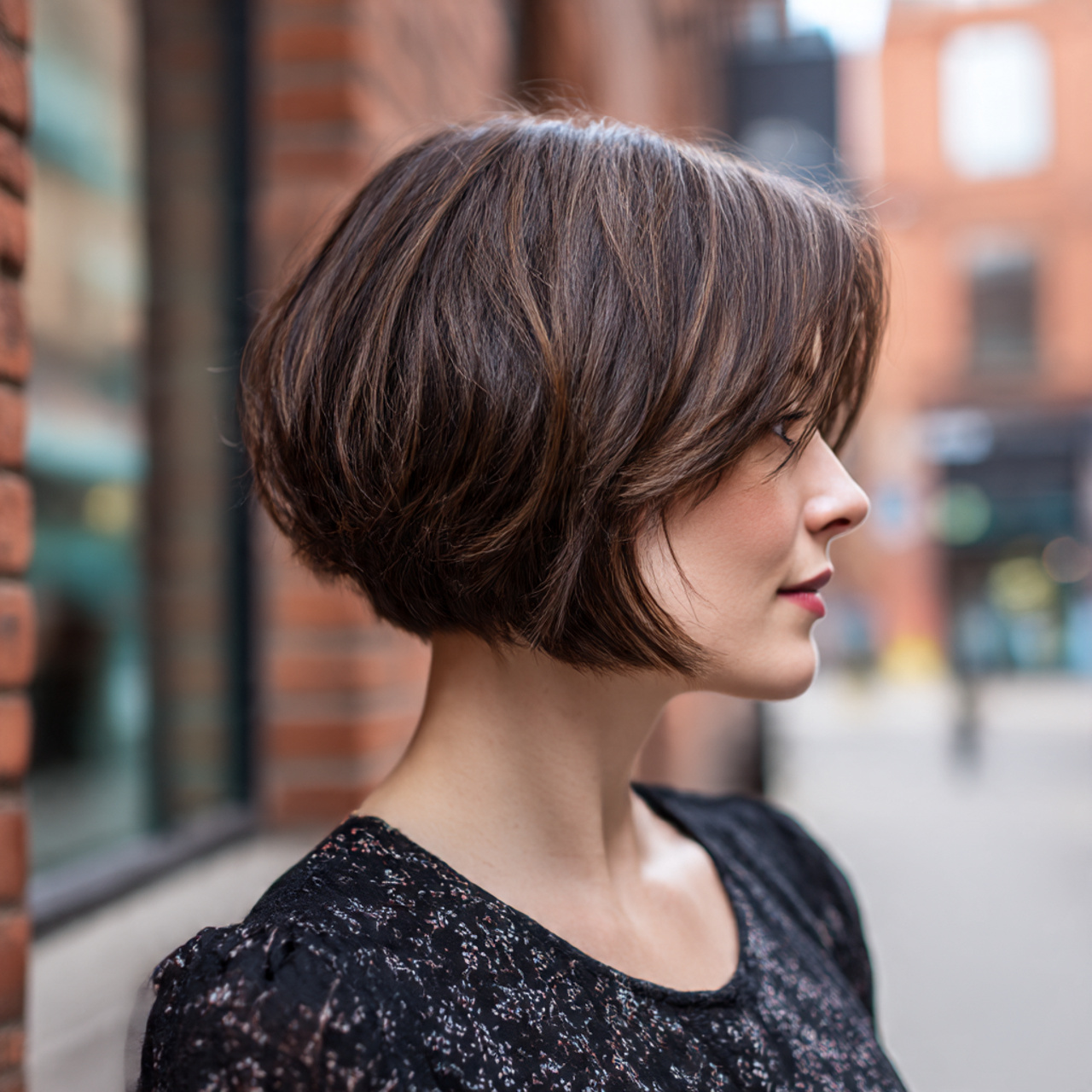 a stylish woman wearing a modern asymmetrical