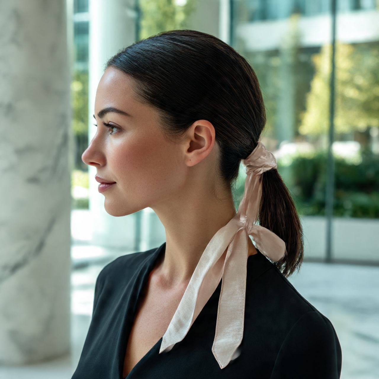 a stylish woman with a completely different