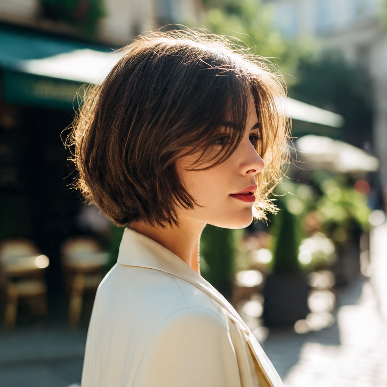 Hairstyles for Brunettes: Top 28 Luxurious Looks 16 a stylish woman with a graduated brunette