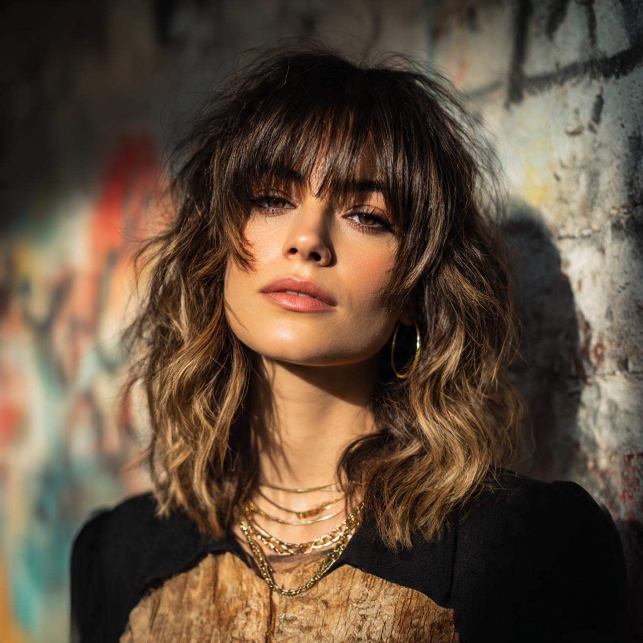 20 Layered Haircut Ideas to Transform Your Look 5 a stylish woman with a modern shag