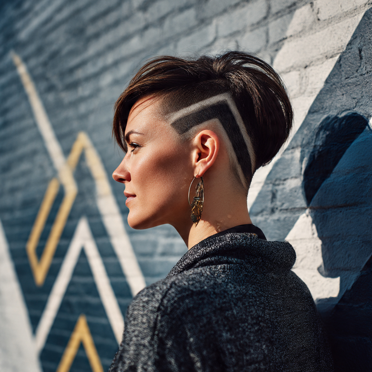 20 Undercut Bob Ideas for the Perfect Edgy Haircut 17 a stylish woman with a sharp undercut
