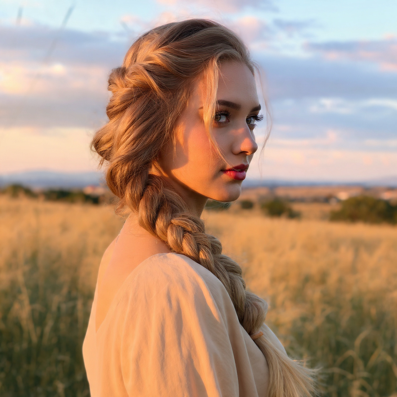 a stylish woman with a soft oval