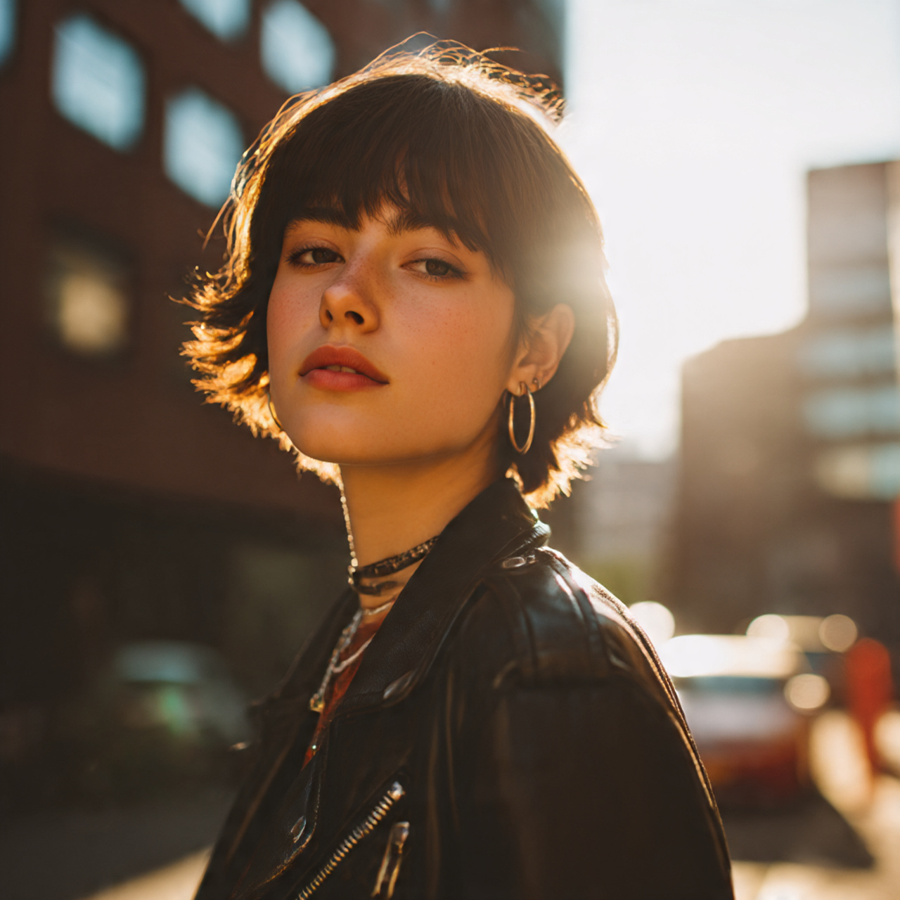 a stylish young woman with a soft