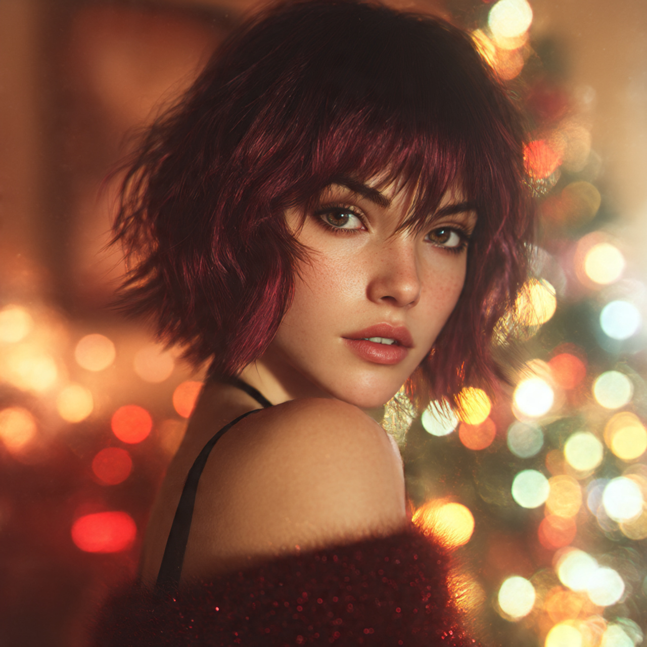 27 Wolf Cut for the Holidays Ideas: The Ultimate Guide 6 a stylish young woman with a wolf